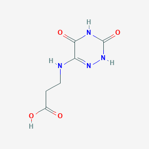 3-[(3,5-dioxo-2,3,4,5-tetrahydro-1,2,4-triazin-6-yl)amino]propanoic acid图片