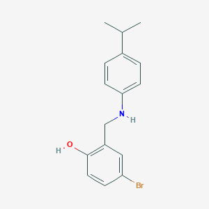 4-bromo-2-[(4-isopropylanilino)methyl]benzenol图片