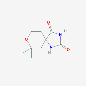 7,7-dimethyl-8-oxa-1,3-diazaspiro[4,5]decane-2,4-dione图片
