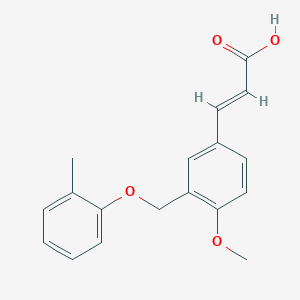 3-(4-Methoxy-3-o-tolyloxymethyl-phenyl)-acrylic acid图片