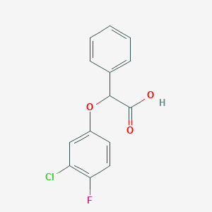2-(3-Chloro-4-fluorophenoxy)-2-phenylacetic Acid图片