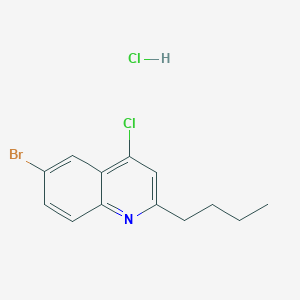 6-Bromo-4-chloro-2-butylquinoline Hydrochloride图片