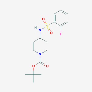 tert-Butyl 4-(2-fluorophenylsulfonamido)piperidine-1-carboxylate图片