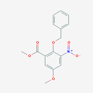 Methyl 2-(Benzyloxy)-5-methoxy-3-nitrobenzenecarboxylate图片