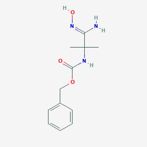 Benzyl N-[1-(N'-hydroxycarbamimidoyl)-1-methylethyl]carbamate图片
