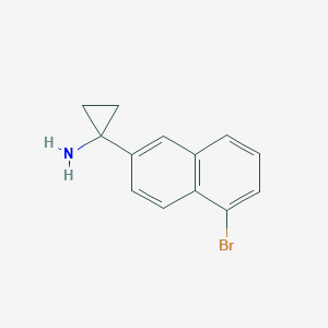 1-(5-Bromonaphthalen-2-yl)cyclopropan-1-amine图片