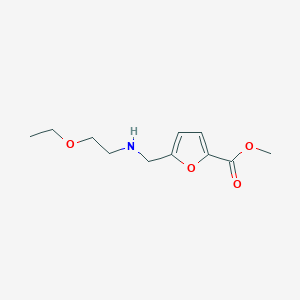 Methyl 5-{[(2-Ethoxyethyl)amino]methyl}furan-2-carboxylate图片