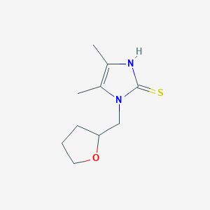 4,5-dimethyl-1-(oxolan-2-ylmethyl)-1H-imidazole-2-thiol图片