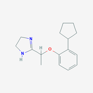 2-[1-(2-Cyclopentylphenoxy)ethyl]-4,5-dihydro-1H-imidazole图片