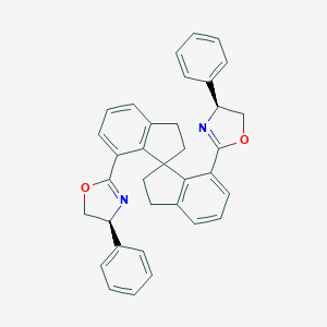 (4S,4'S)-2,2'-[(1R)-2,2',3,3'-四氢-1,1'-螺二[1H-茚]-7,7'-二基]双[4,5-二氢-4-苯基恶唑]图片