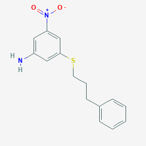 3-nitro-5-[(3-phenylpropyl)thio]anilineͼƬ