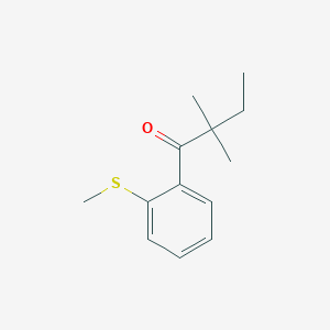 2,2-dimethyl-2'-thiomethylbutyrophenone图片