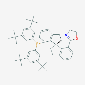2-[(1S)-7'-[双[3,5-二叔丁基苯基]膦]-2,2',3,3'-四氢-1,1'-螺二[1H-茚]-7-基]-4,5-二氢恶唑图片