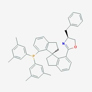 (4S)-2-[(1S)-7'-[双(3,5-二甲基苯基)膦]-2,2',3,3'-四氢-1,1'-螺二[1H-茚]-7-基]-4,5-二氢-4-苄基恶唑图片