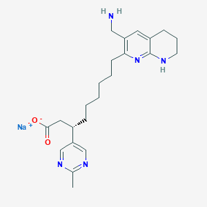(S)-3-(Aminomethyl)-5,6,7,8-tetrahydro--(2-methyl-5-pyrimidinyl)-1,8-naphthyridine-2-nonanoic Acid Sodium SaltͼƬ