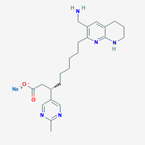 (βS)-3-(Aminomethyl)-5,6,7,8-tetrahydro-β-(2-methyl-5-pyrimidinyl)-1,8-naphthyridine-2-nonanoic Acid Sodium Salt图片