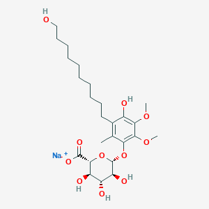 4-Hydroxy-3-(10-hydroxydecyl)-5,6-dimethoxy-2-methylphenylβ-D-Glucuronide Monosodium Salt图片