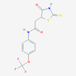 2-(2-Mercapto-4-oxo-4,5-dihydro-1,3-thiazol-5-yl)-N-[4-(trifluoromethoxy)phenyl]acetamide图片