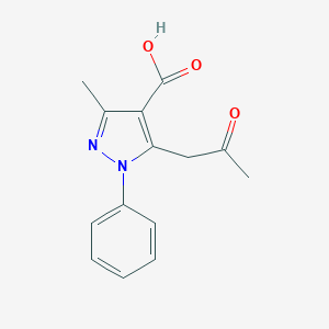 3-Methyl-5-(2-oxo-propyl)-1-phenyl-1H-pyrazole-4-carboxylic acid图片
