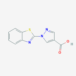 1-(1,3-Benzothiazol-2-yl)-1H-pyrazole-4-carboxylic acid图片