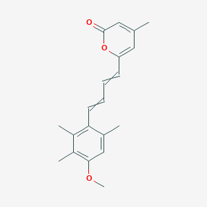 6-[(1E,3E)-4-(4-Methoxy-2,3,6-trimethylphenyl)-2-methyl-1,3-butadien-1-yl]-4-methyl-2H-pyran-2-one图片