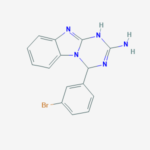 4-(3-bromophenyl)-1,4-dihydro[1,3,5]triazino[1,2-a]benzimidazol-2-amine图片