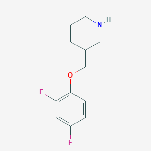 3-[(2,4-Difluorophenoxy)methyl]piperidine图片