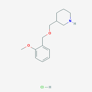 3-{[(2-Methoxybenzyl)oxy]methyl}piperidinehydrochloride图片