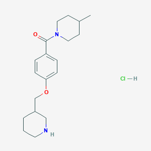 4-Methyl-1-[4-(piperidin-3-ylmethoxy)benzoyl]-piperidine hydrochloride图片