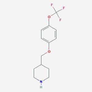 4-{[4-(Trifluoromethoxy)phenoxy]methyl}piperidine图片