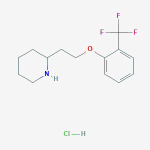 2-{2-[2-(Trifluoromethyl)phenoxy]ethyl}piperidinehydrochloride图片