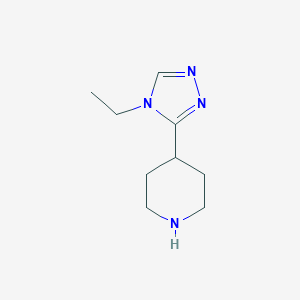 4-(4-Ethyl-4H-1,2,4-triazol-3-yl)piperidine图片