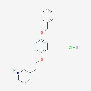 3-{2-[4-(Benzyloxy)phenoxy]ethyl}piperidinehydrochloride图片