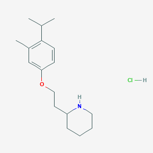 2-[2-(4-Isopropyl-3-methylphenoxy)ethyl]-piperidine hydrochloride图片