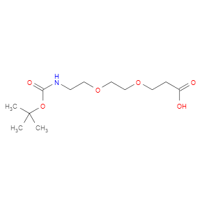 N-Boc-3-[2-(2-氨基乙氧基)乙氧基]丙酸图片
