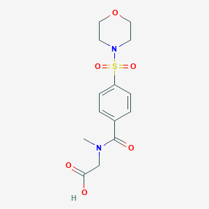 N-Methyl-N-[4-(morpholin-4-ylsulfonyl)benzoyl]glycine图片