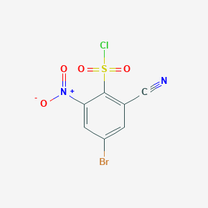 4-Bromo-2-cyano-6-nitrobenzenesulfonyl chloride图片