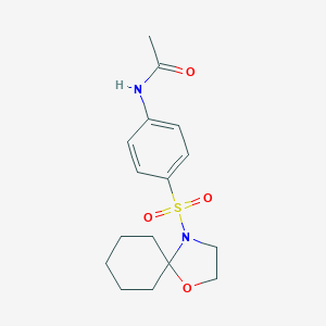 N-[4-(1-oxa-4-azaspiro[4,5]dec-4-ylsulfonyl)phenyl]acetamide图片