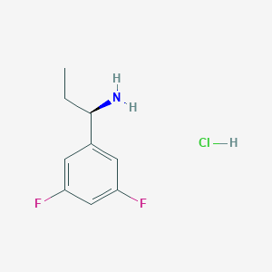 (R)-1-(3,5-DIFLUOROPHENYL)PROPAN-1-AMINE-HCl图片