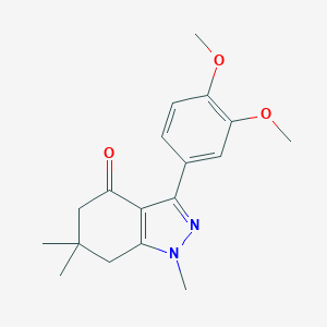 3-(3,4-dimethoxyphenyl)-1,6,6-trimethyl-5,6,7-trihydro1H-indazol-4-one图片