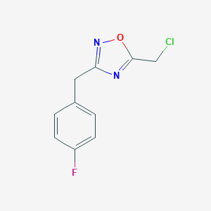 5-(Chloromethyl)-3-[(4-fluorophenyl)methyl]-1,2,4-oxadiazole图片