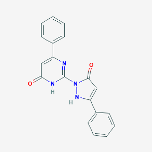 2-(5-oxo-3-phenyl-2,5-dihydro-1H-pyrazol-1-yl)-6-phenyl-4(3H)-pyrimidinone图片