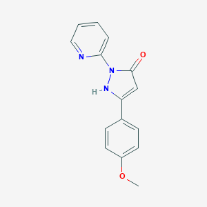 3-(4-methoxyphenyl)-1-pyridin-2-yl-1H-pyrazol-5-ol图片