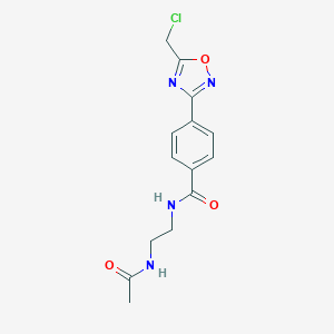 N-[2-(acetylamino)ethyl]-4-[5-(chloromethyl)-1,2,4-oxadiazol-3-yl]benzamide图片