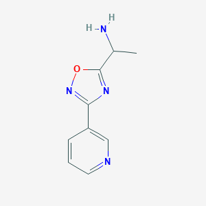 1-(3-Pyridin-3-yl-[1,2,4]oxadiazol-5-yl)-ethylamine图片
