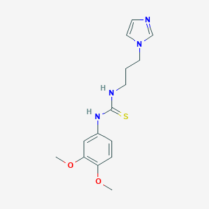 1-(3,4-dimethoxyphenyl)-3-(3-imidazol-1-ylpropyl)thiourea图片