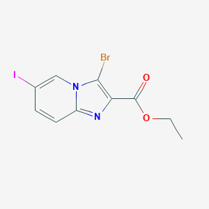 ethyl 3-bromo-6-iodoimidazo[1,2-a]pyridine-2-carboxylate图片