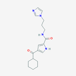 4-(Cyclohexylcarbonyl)-N-[3-(1H-imidazol-1-yl)propyl]-1H-pyrrole-2-carboxamide图片