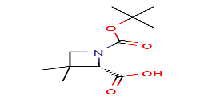 (2S)-1-[(tert-butoxy)carbonyl]-3,3-dimethylazetidine-2-carboxylicacid图片