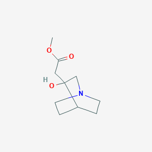 methyl2-{3-hydroxy-1-azabicyclo[2,2,2]octan-3-yl}acetate图片